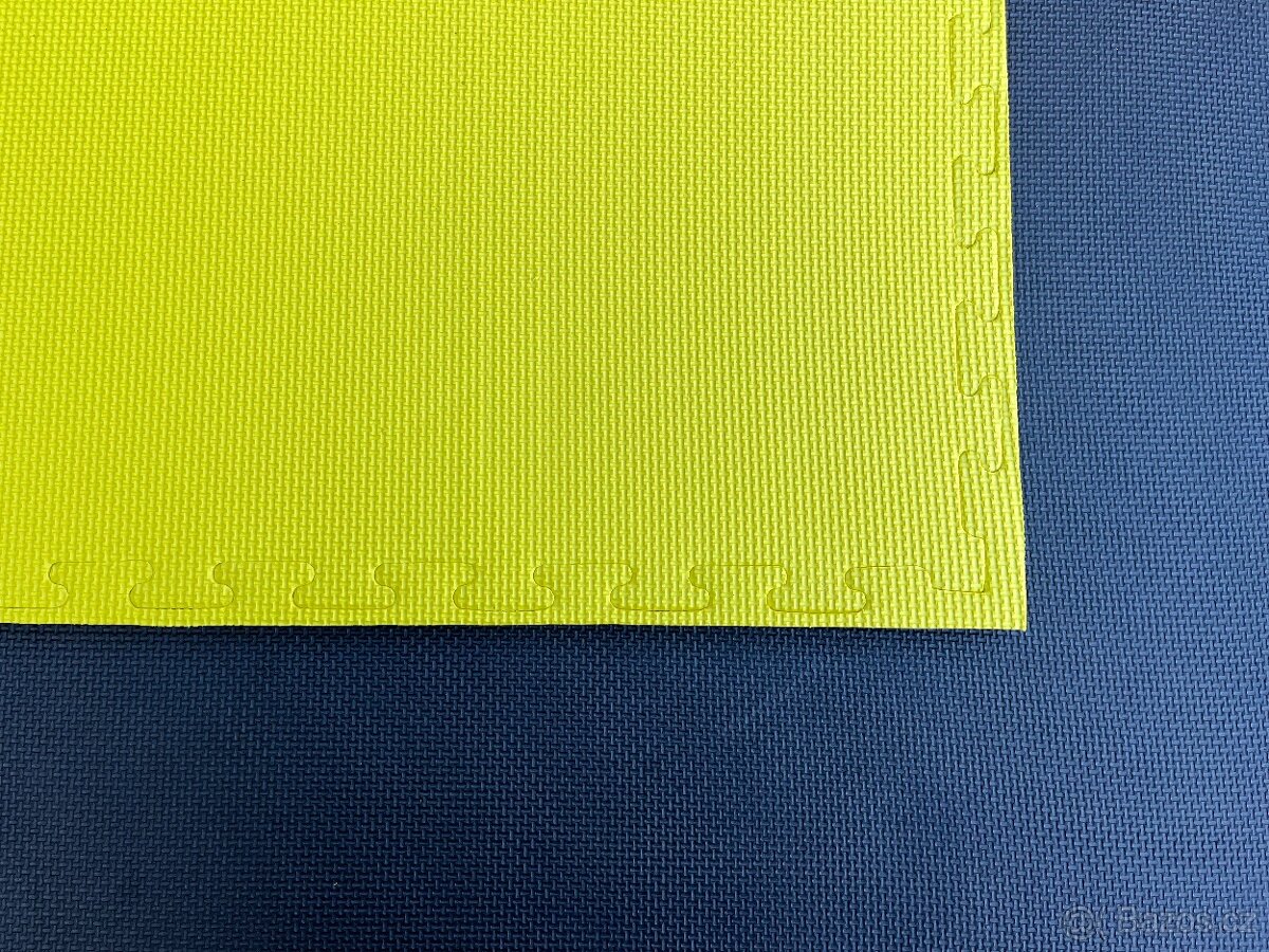 Tatami Champion puzzle černo- žlutá 105cm x 105cm x 2cm