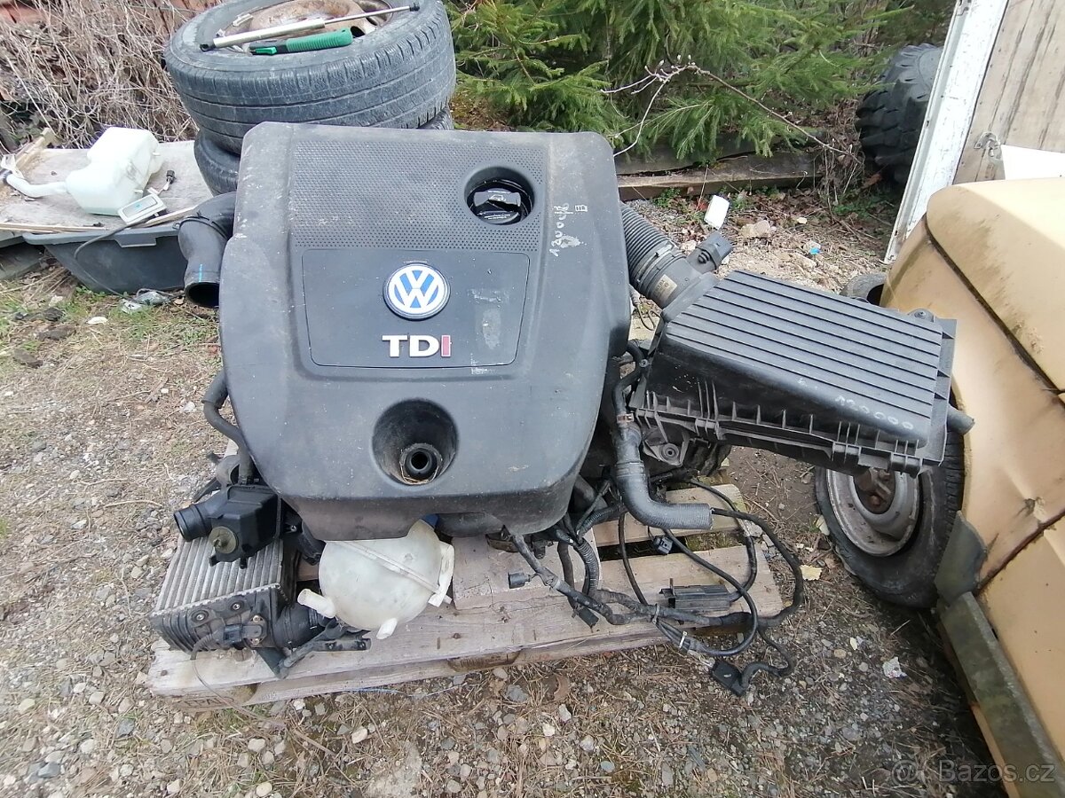 Motor 1.9  TDI i s převodovkou  s Vw golf4