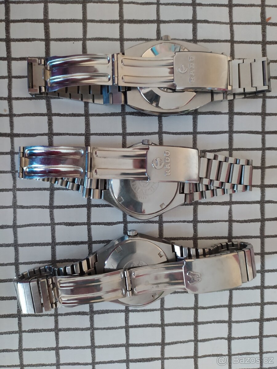 3x Vintage hodinky Rado