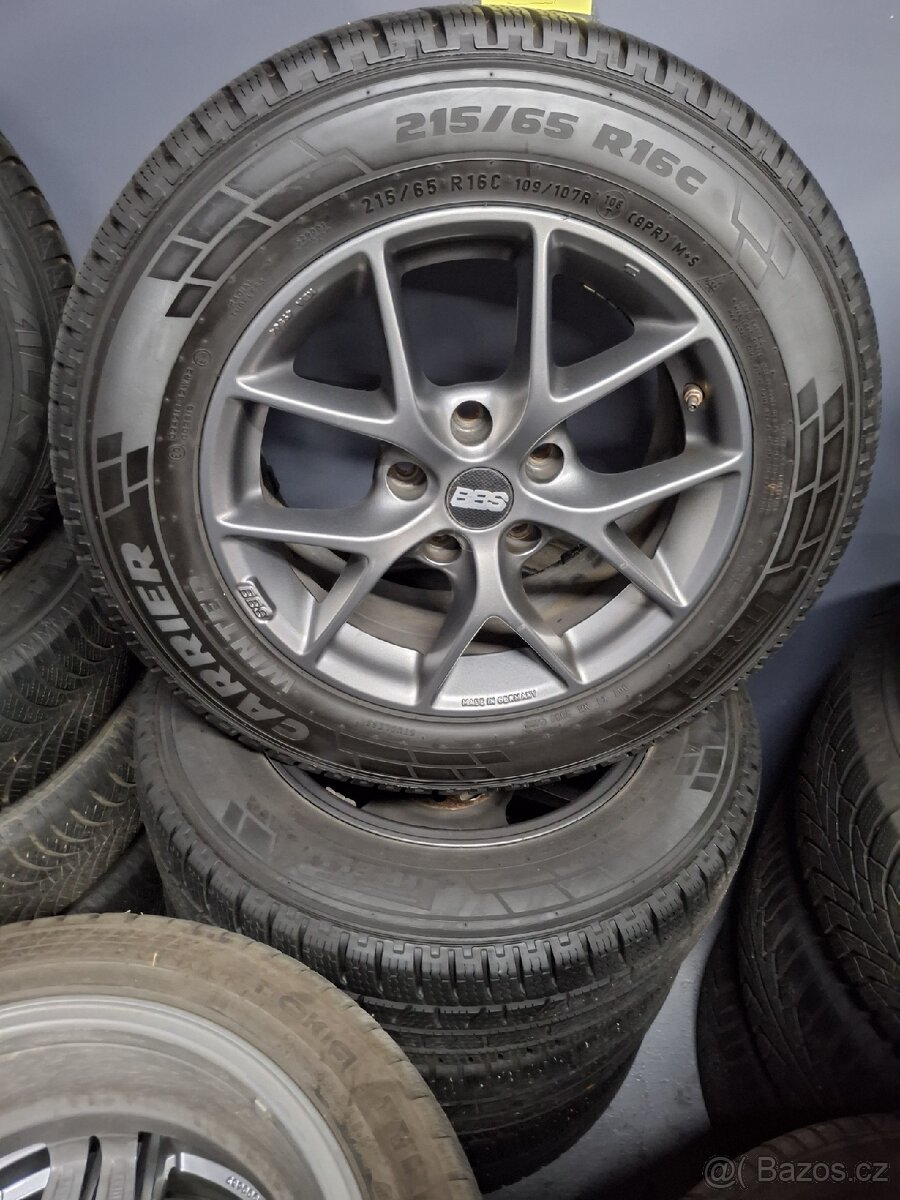 Alu kola BBS, R16 + zimní pneu 215/65 R16