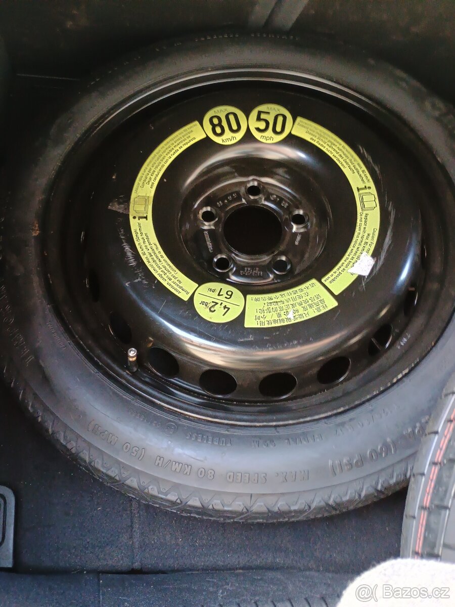 17Dojezdové úzké kolo, rezerva úzká pneu Tivoli Grand