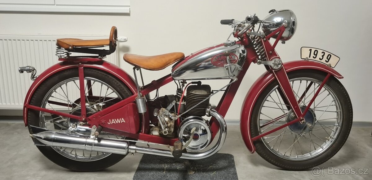 Jawa SPECIAL,r.v.1939, platným TP a bíle-SPZ ,originál