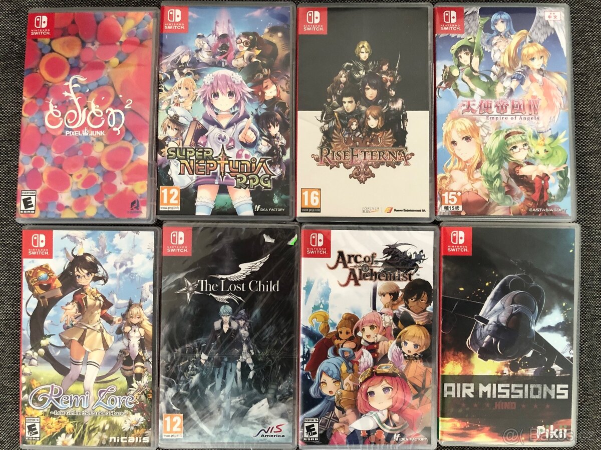 Hry na Nintendo switch