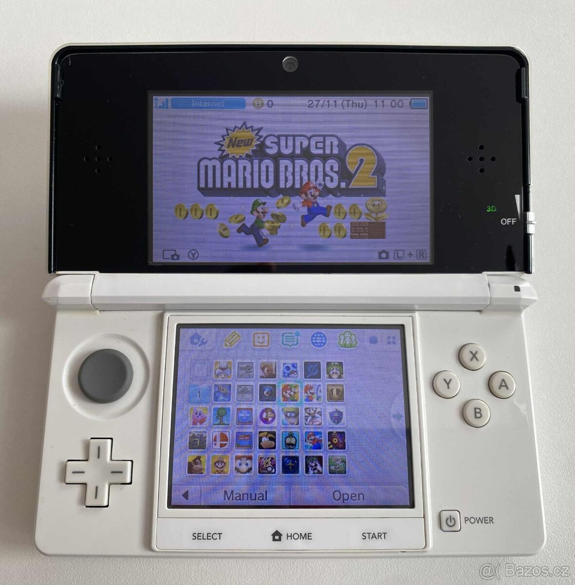 Nintendo 3DS White + 64GB SD karta