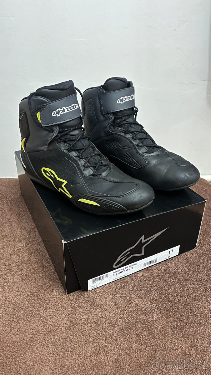 Alpinestars FASTER-3 DRYSTAR vel 44 black/fluo