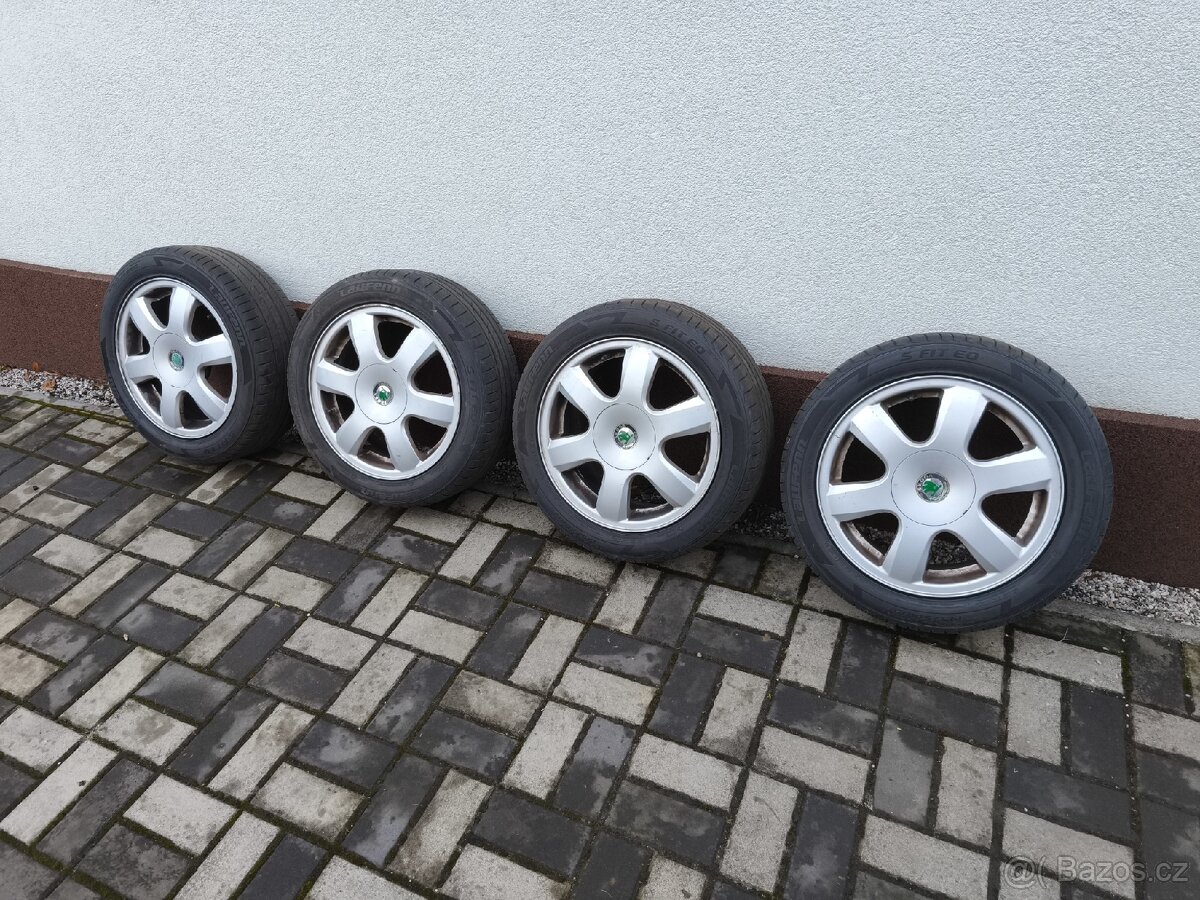 ALU kola R15 Škoda Fabia (5x100) + pneu