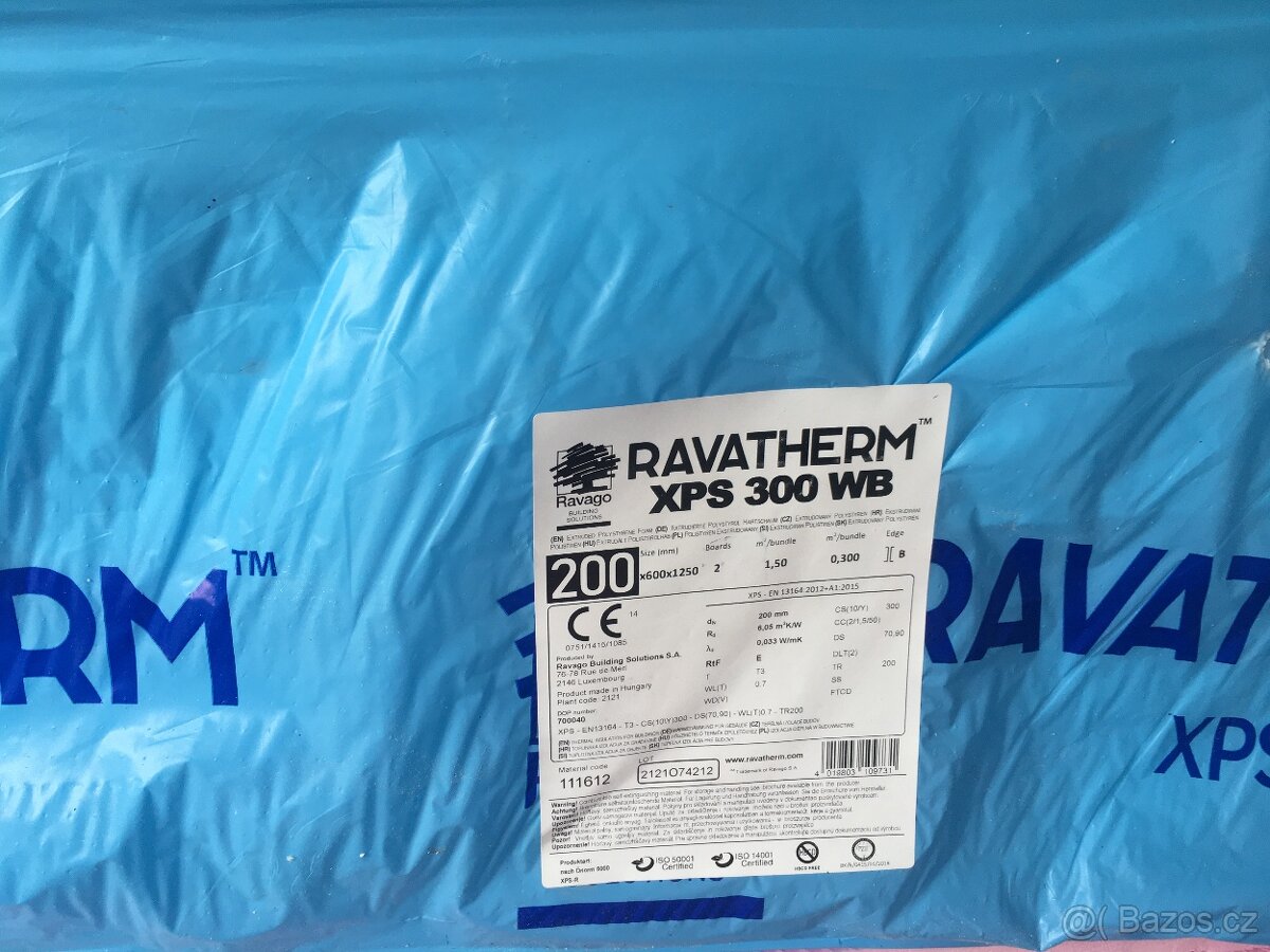 XPS extrudovaný polystyren 200mm