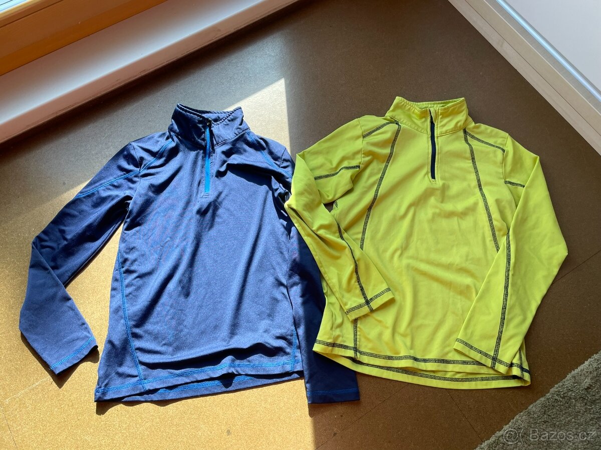 Tenké sportovní mikiny 1+1 zdarma vel. 134/140