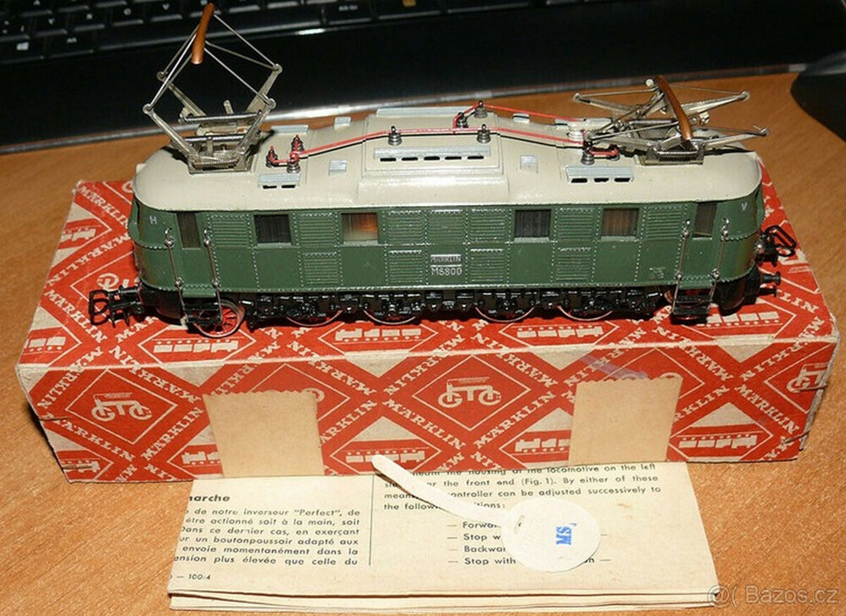 Märklin MS 800, elektrická lokomotiva BR 18, DB, z roku 1951