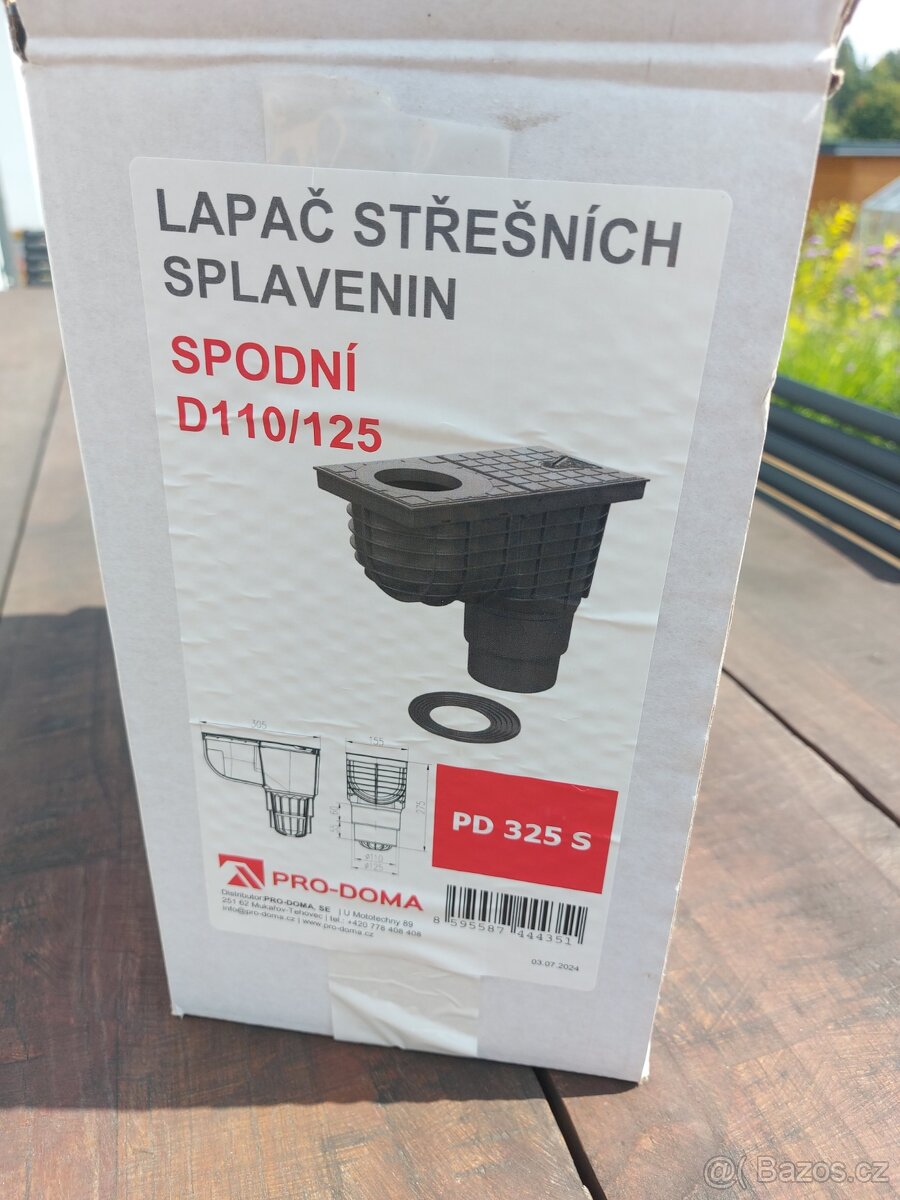 Lapač střešních splavenin D 110/125
