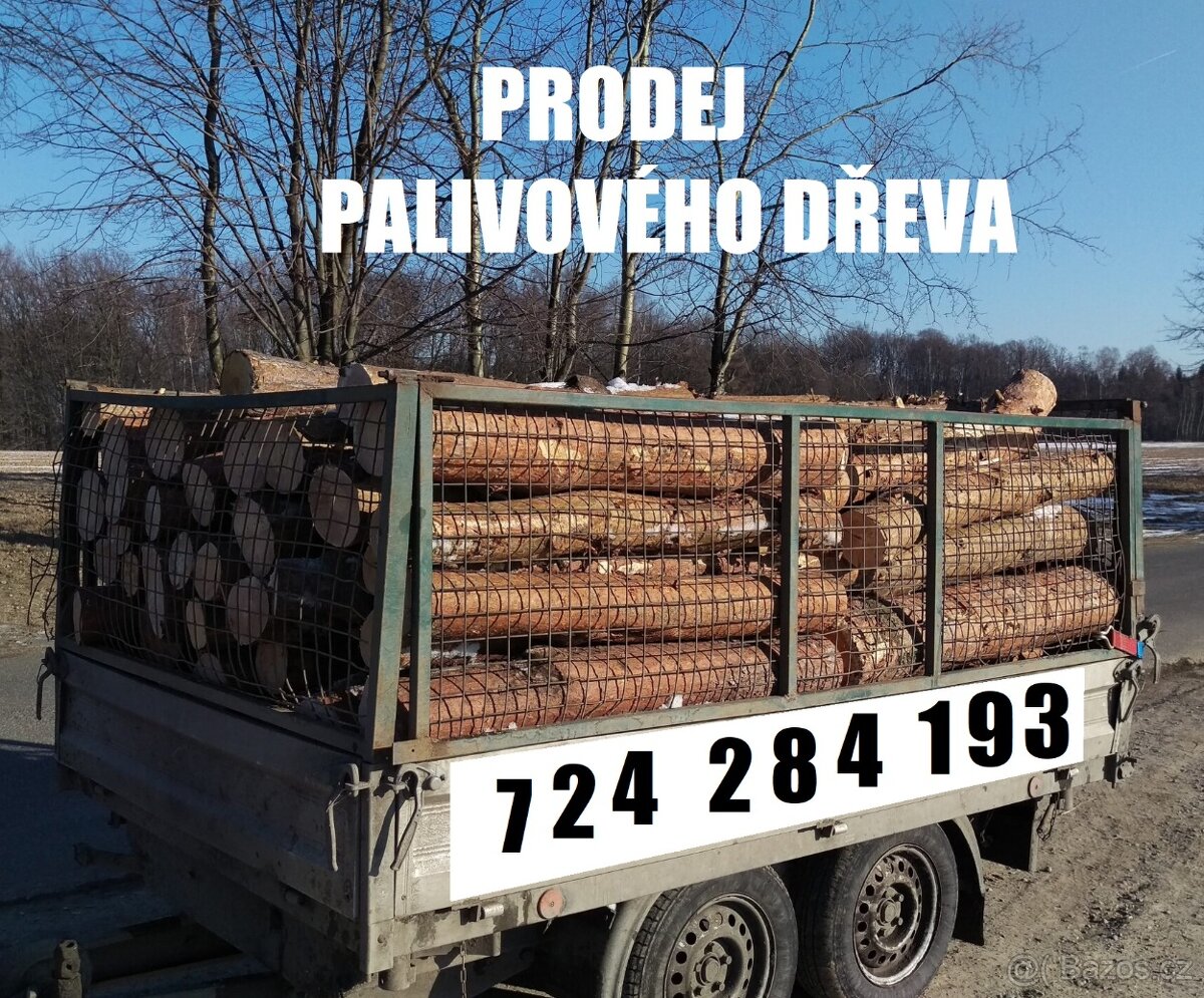 Prodej palivového dřeva - smrk kulatina
