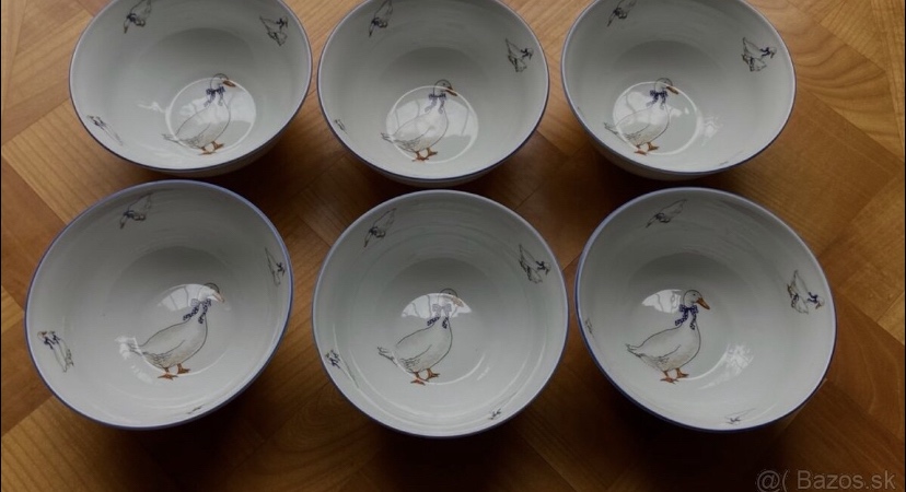 Kompotové misky husičky 6ks