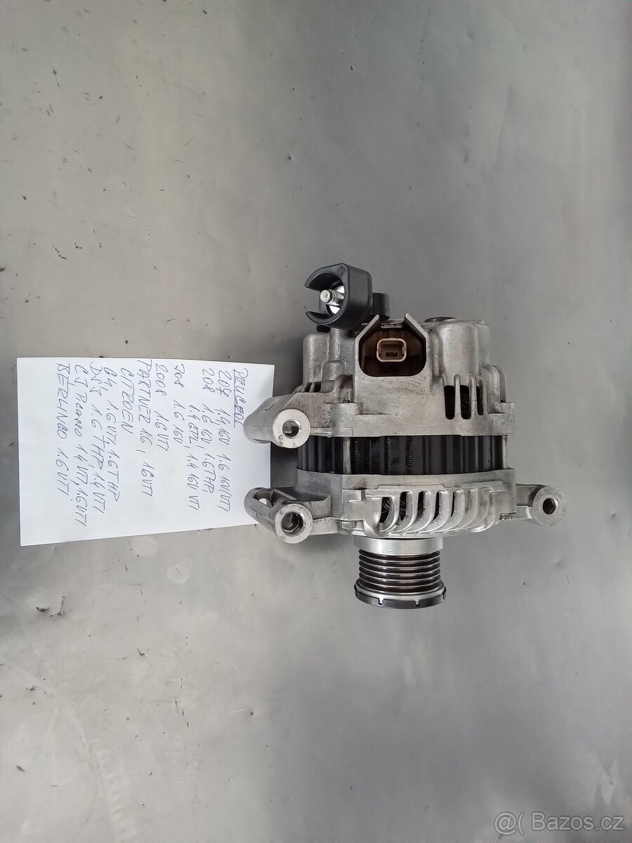 Peugeot 207,  208, 308, 2008 1.4, 1.6 VTI alternátor