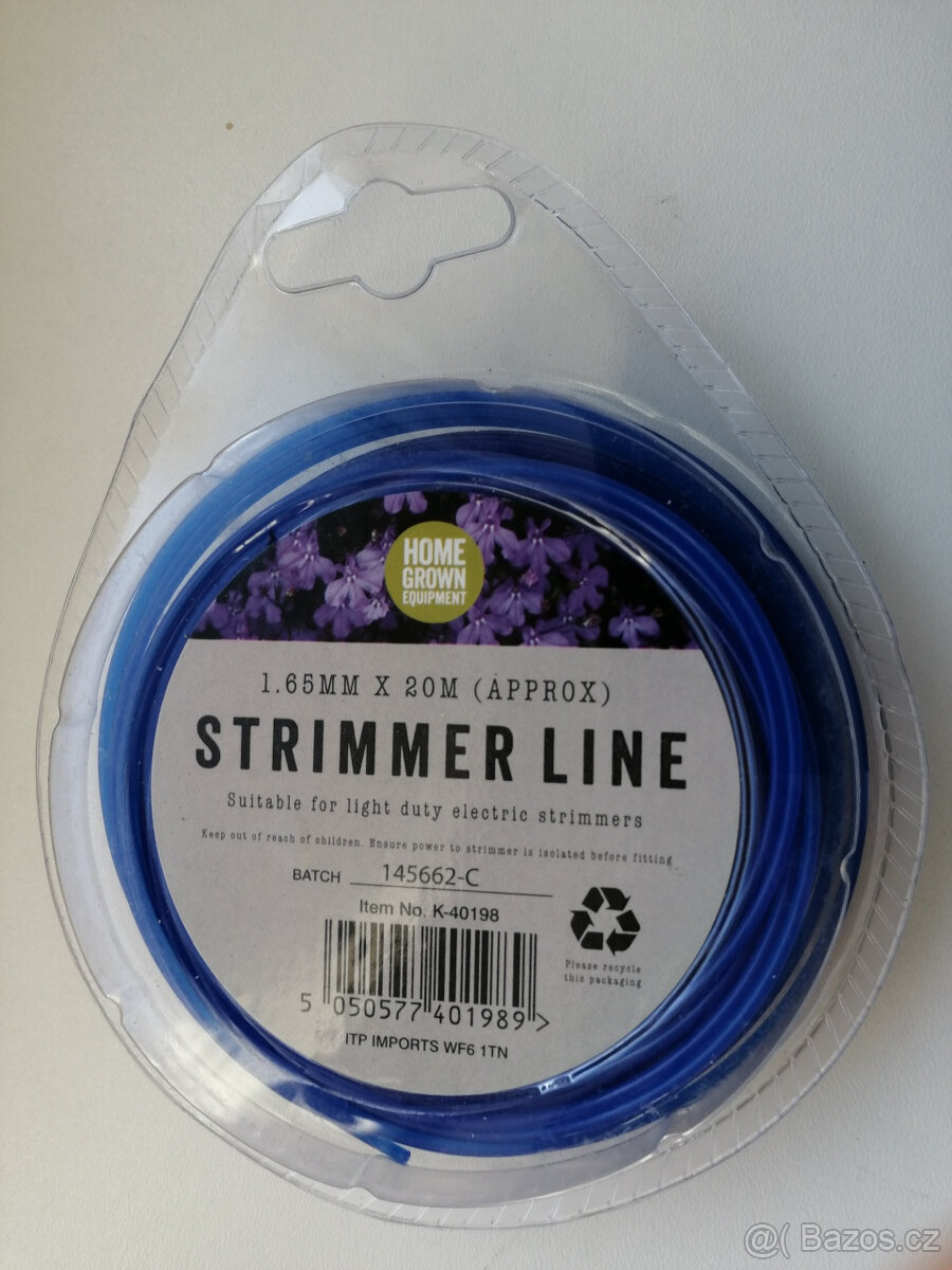 Struna do křovinořezu 1.65mm-20m a 2mm-20m