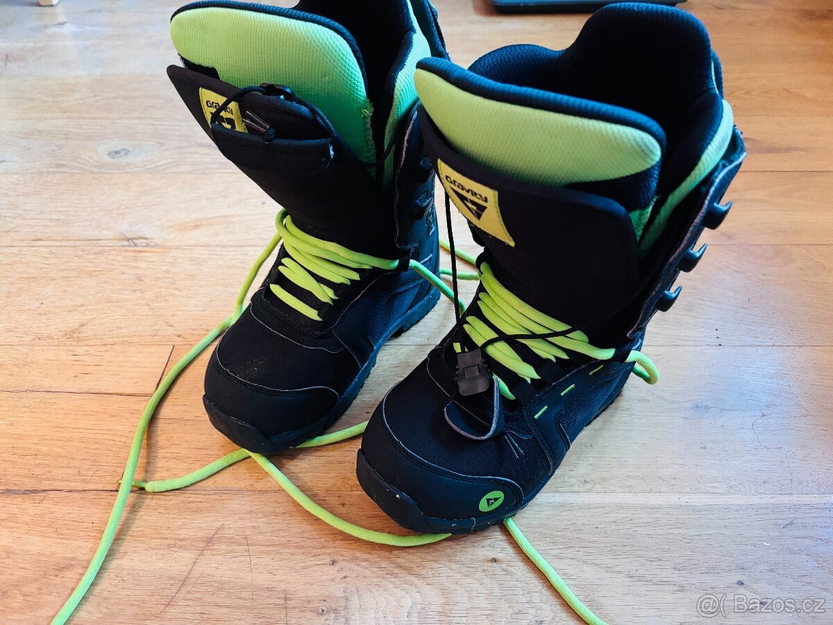SNB boty Gravity, vel. 34, Micro Bla/Lime
