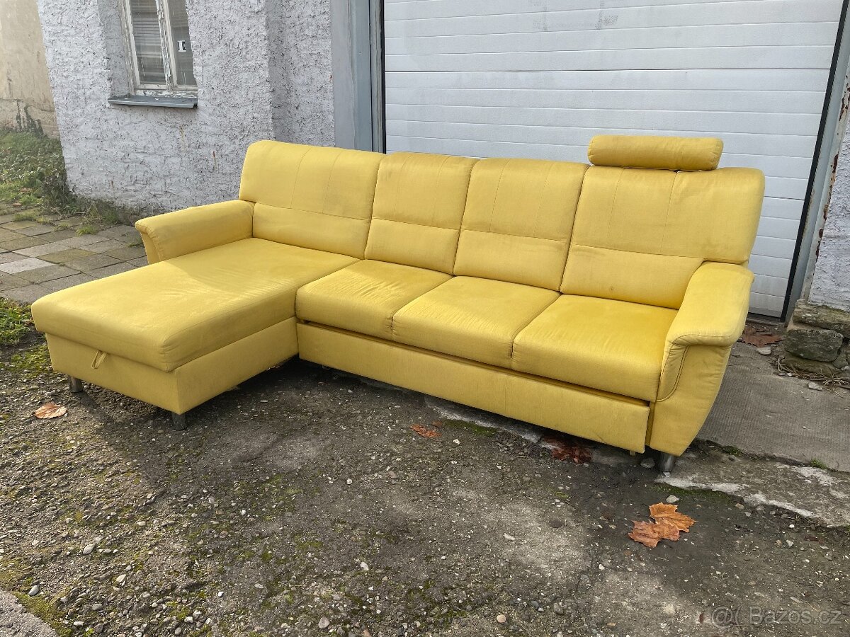 ✅ Sedačka | pohovka + křeslo | gauč | rozkládací |pěkný stav