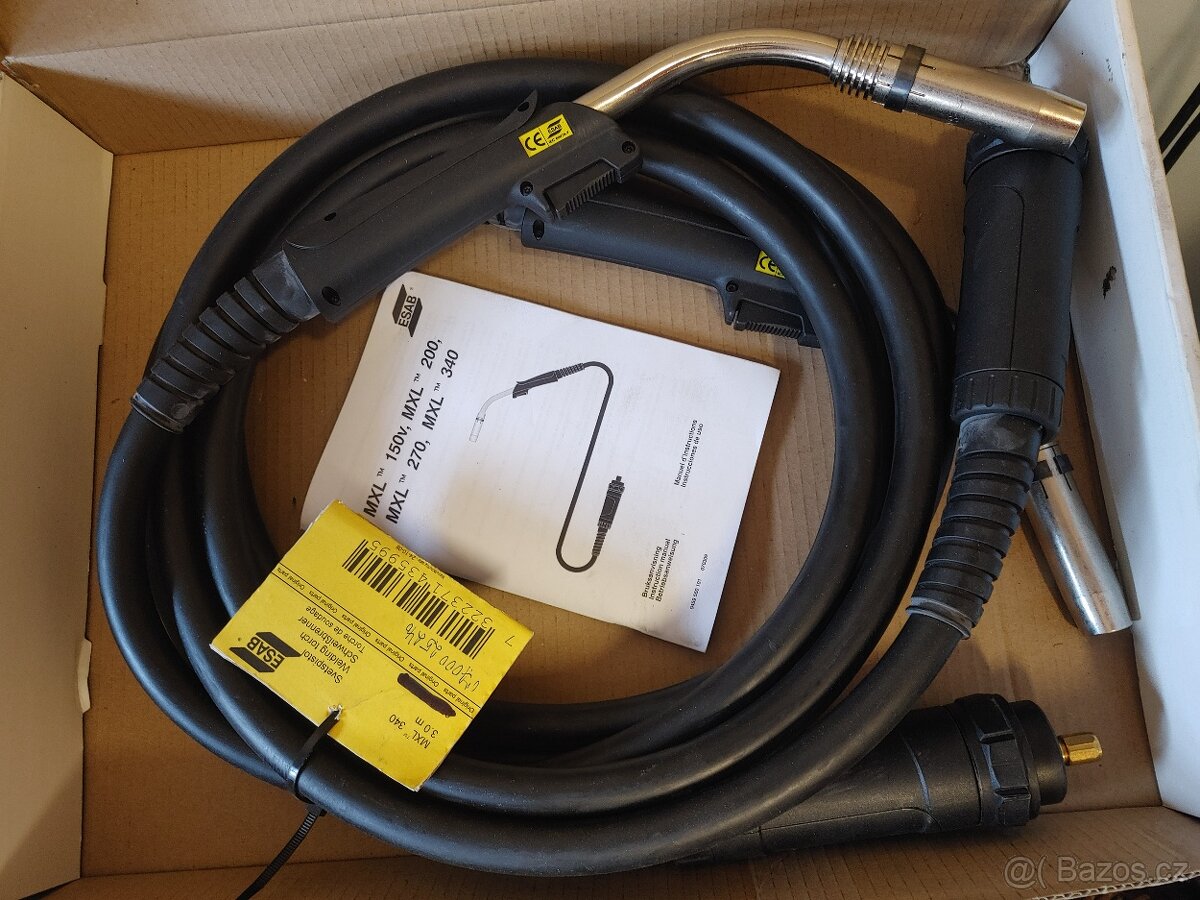CO2 hořáky ESAB XML 340 nové - 3m