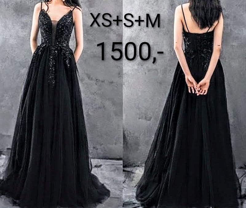 NOVÉ plesové šaty ČERNÉ TYLOVÉ