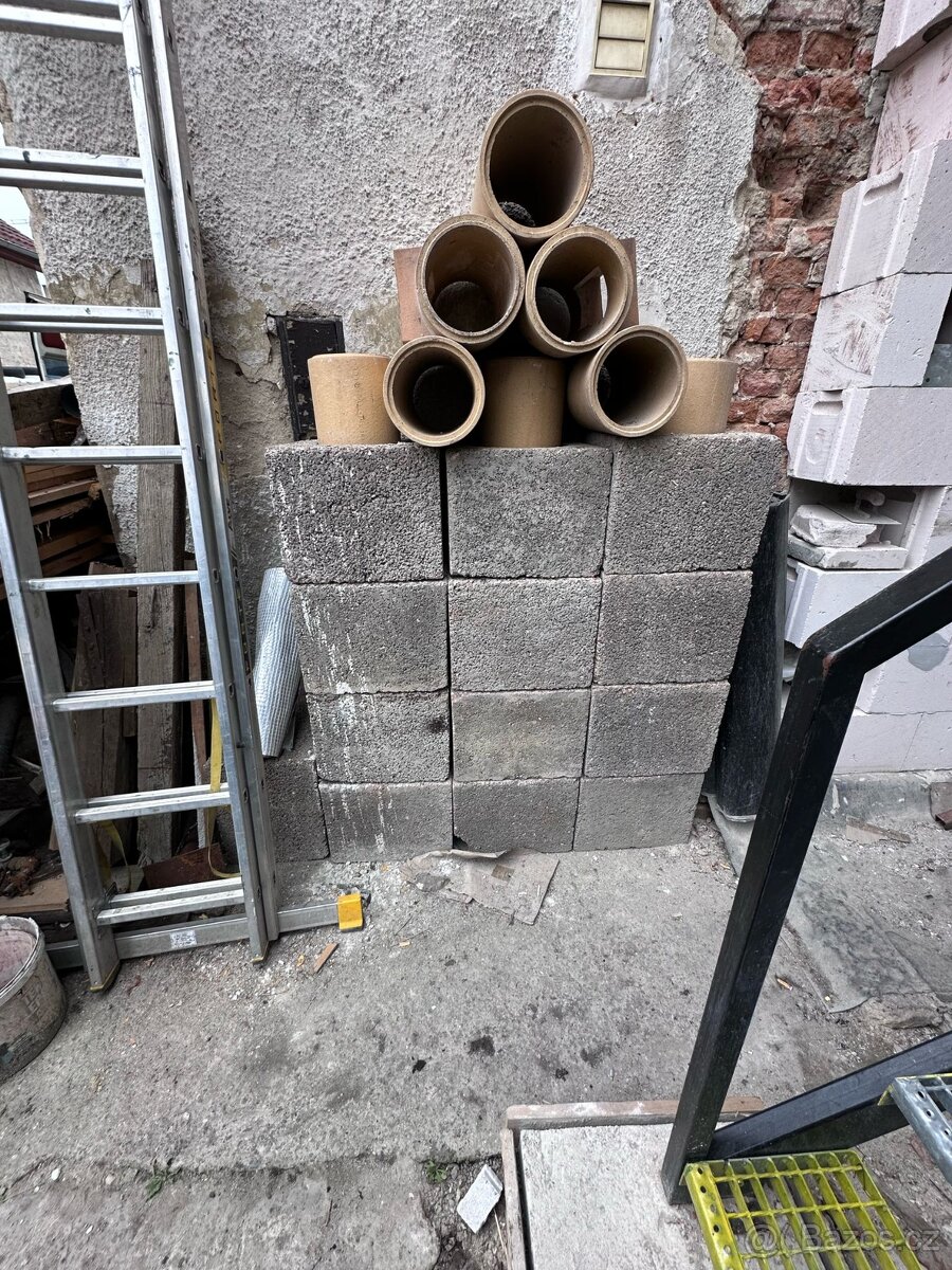 Betonový komín s keramickou vložkou - stavebnice