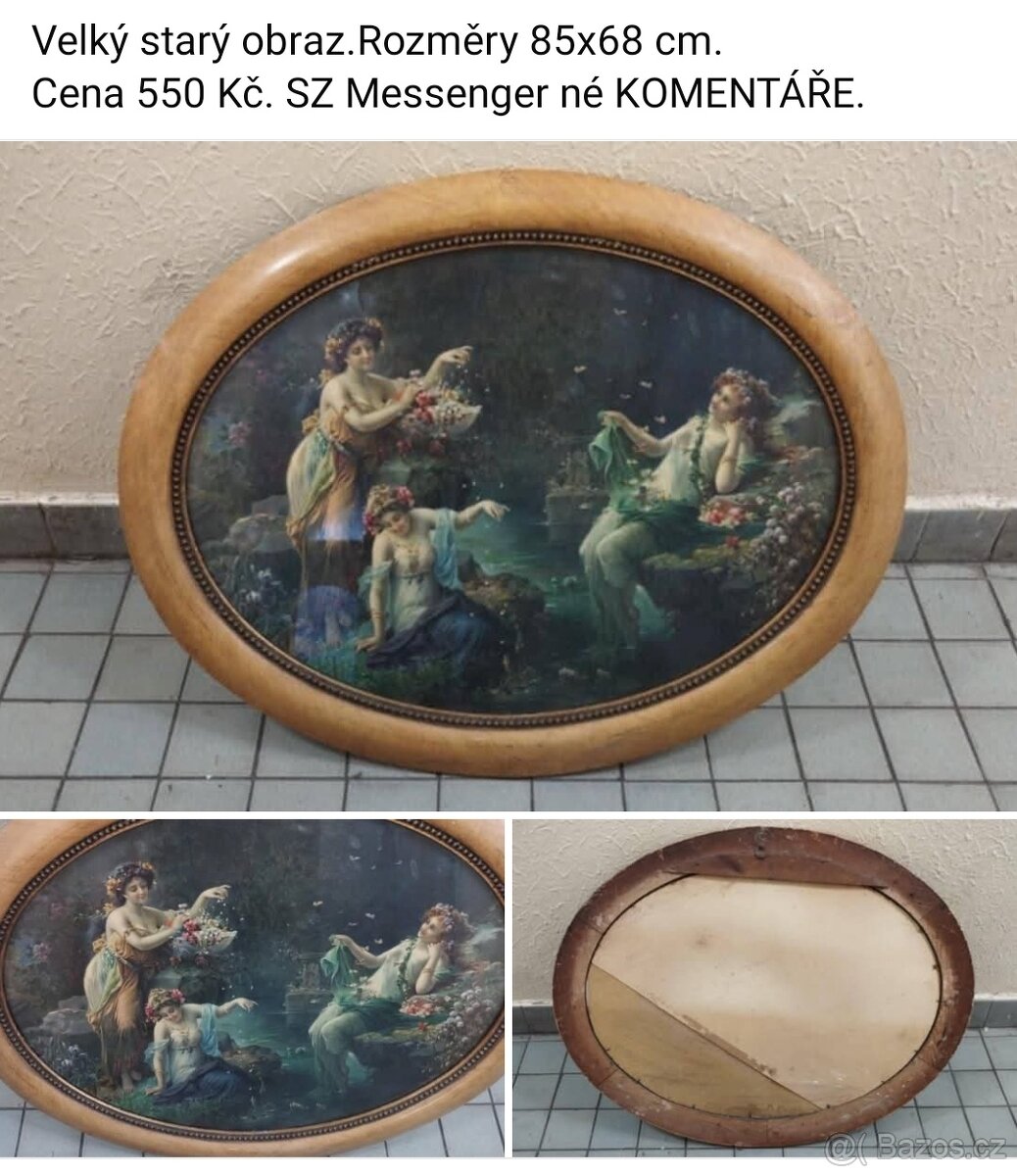 Staré obrazy .Ceny a rozměry viz fota.