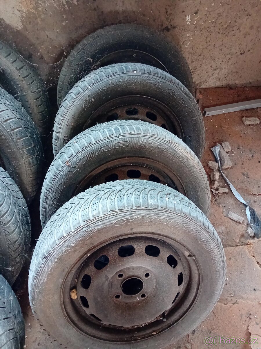 Plechova kola+ pneu 4x108