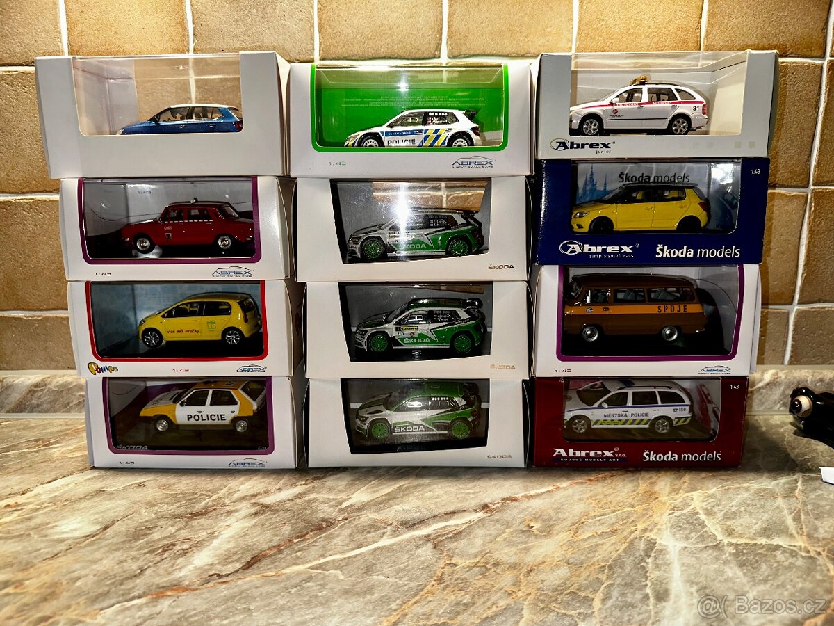 Modely Abrex 1:43 a 1:72