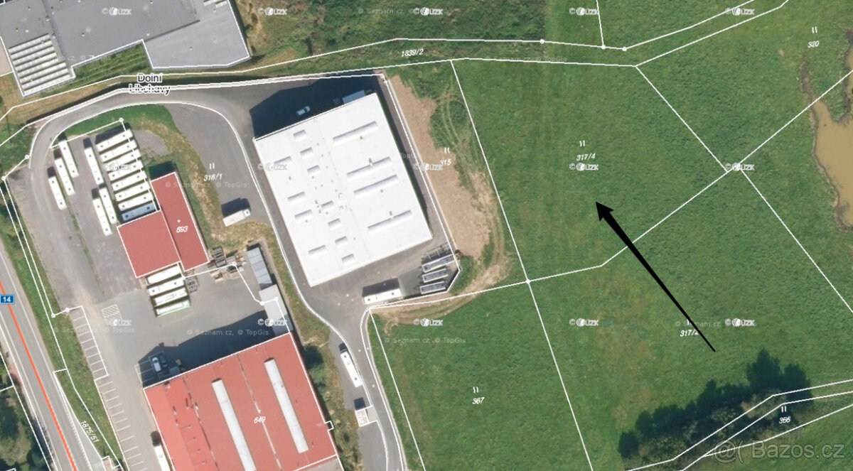 Stavební pozemek o výměře 3842m2