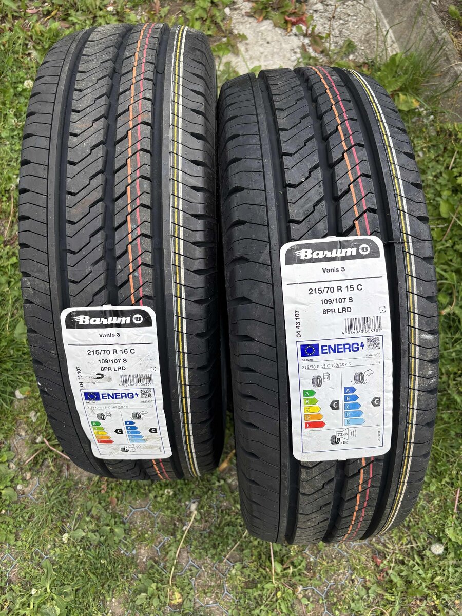2x nové letní pneumatiky Barum Vanis 3 215/70 R15 C