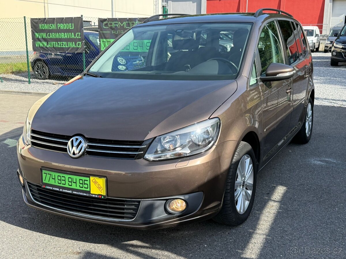 ►VW TOURAN 2,0 TDI - 103 kW, NAVI, PARK. KAMERA ◄