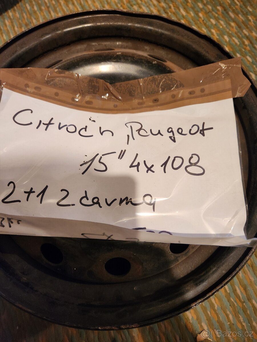 Disky 15 palcu 4x108 Citroën, peugeot
