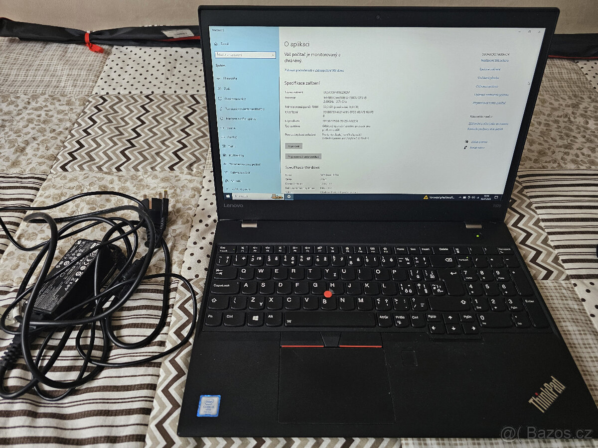 SLEVA Lenovo ThinkPad T570 i5-7300U 32GB, SSD 250GB 15.6"