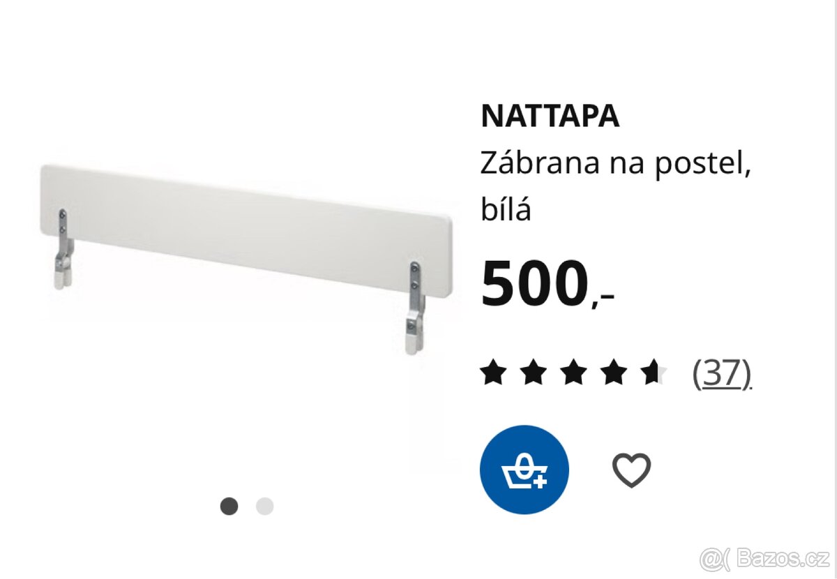 Ohrádka na postýlku IKEA Nattapa