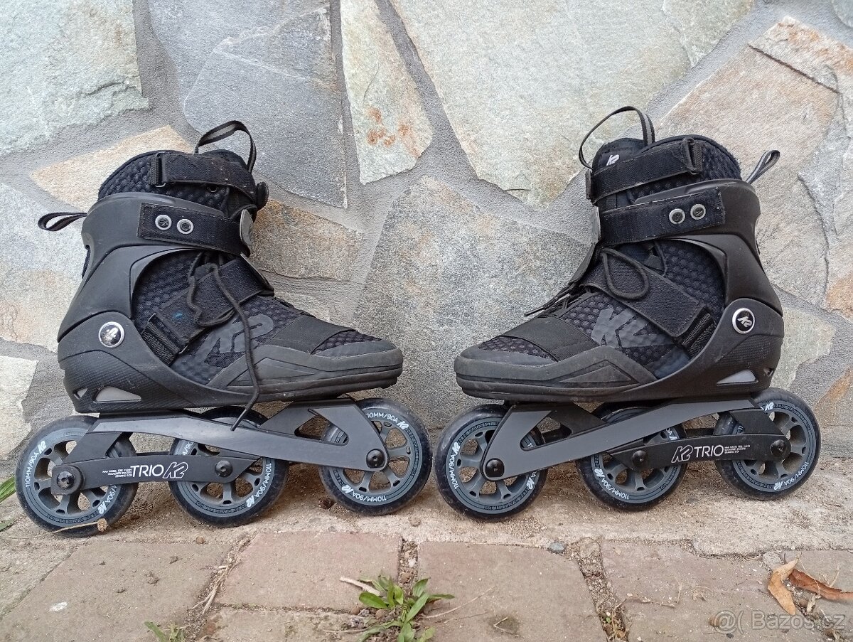 Tříkolečkové Inline Brusle K2 Trio (Vel. 10 US) 43/44EU