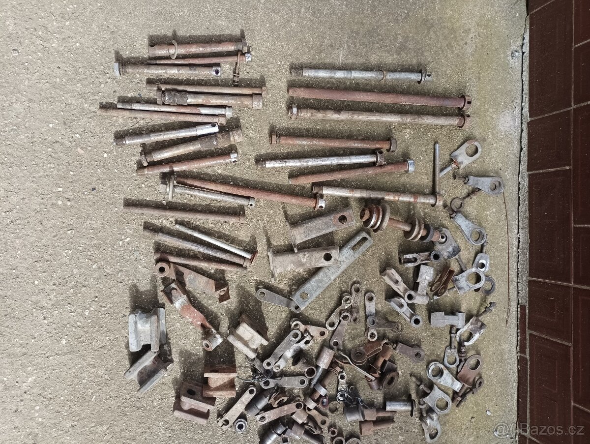 Jawa díly, osy,záchyt reakce,brzdová raminka