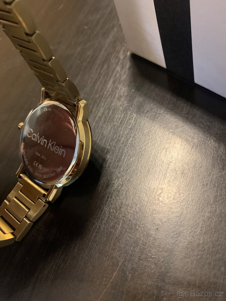 Pánské hodinky calvin klein pozlacené