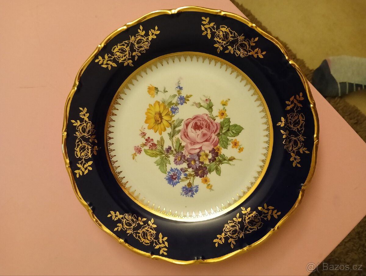 EPIAG D.F. Carlsbad – kobaltový talíř 25 cm