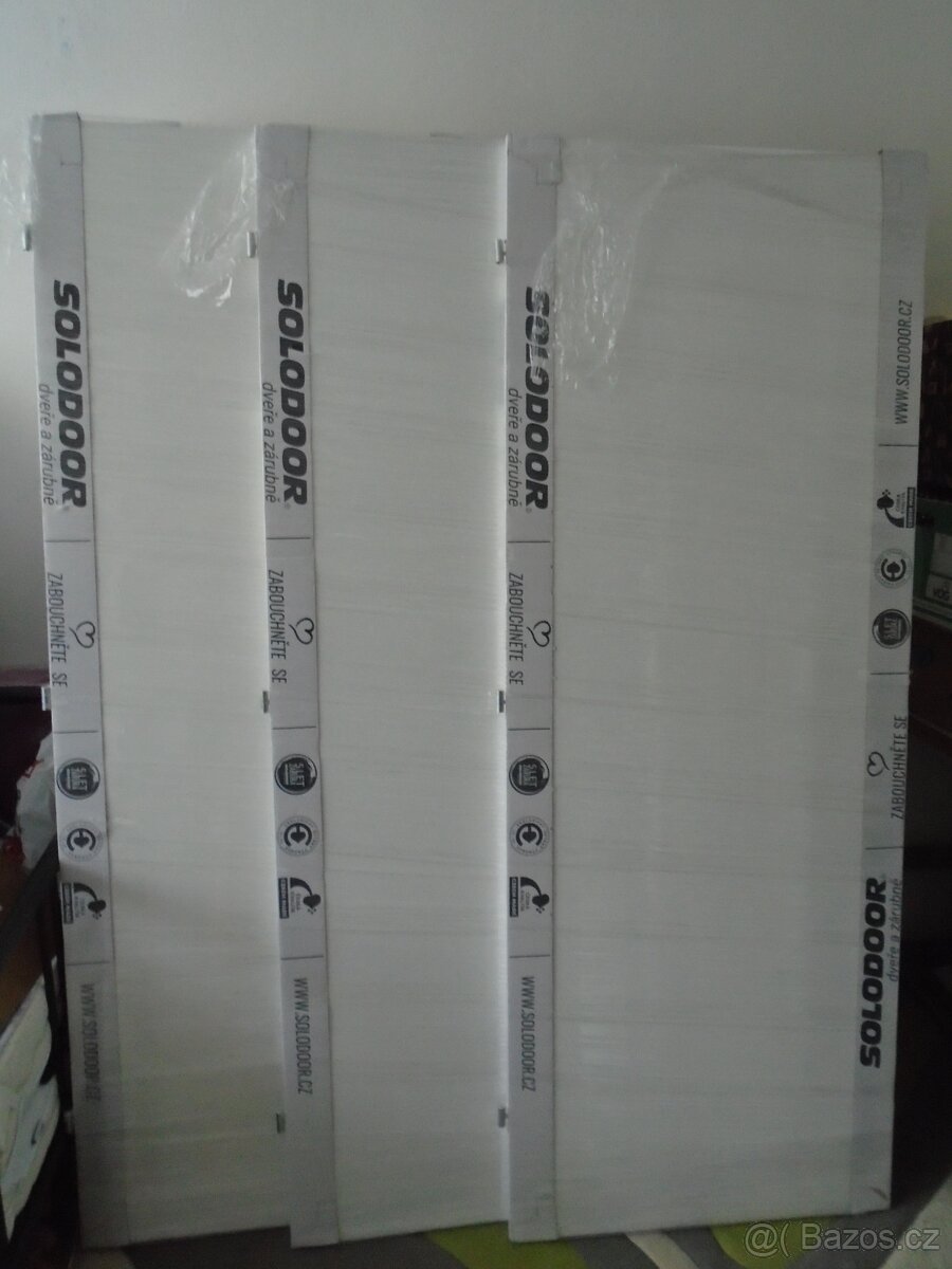 3x NOVÉ, Solodoor plné dveře bílé, 70 levé