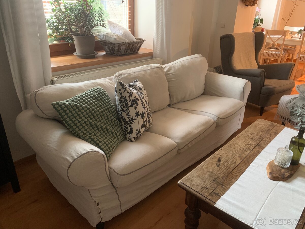 Trojmístná sedačka Ektorp, navíc další potah