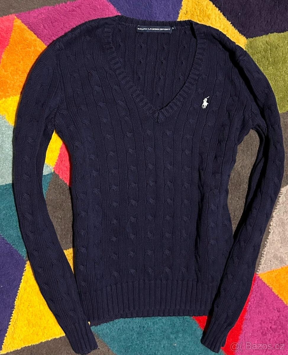 RALPH LAUREN BAVLNĚNÝ SILNÝ SLIM DÁMSKÝ SVETR M 40_42 top