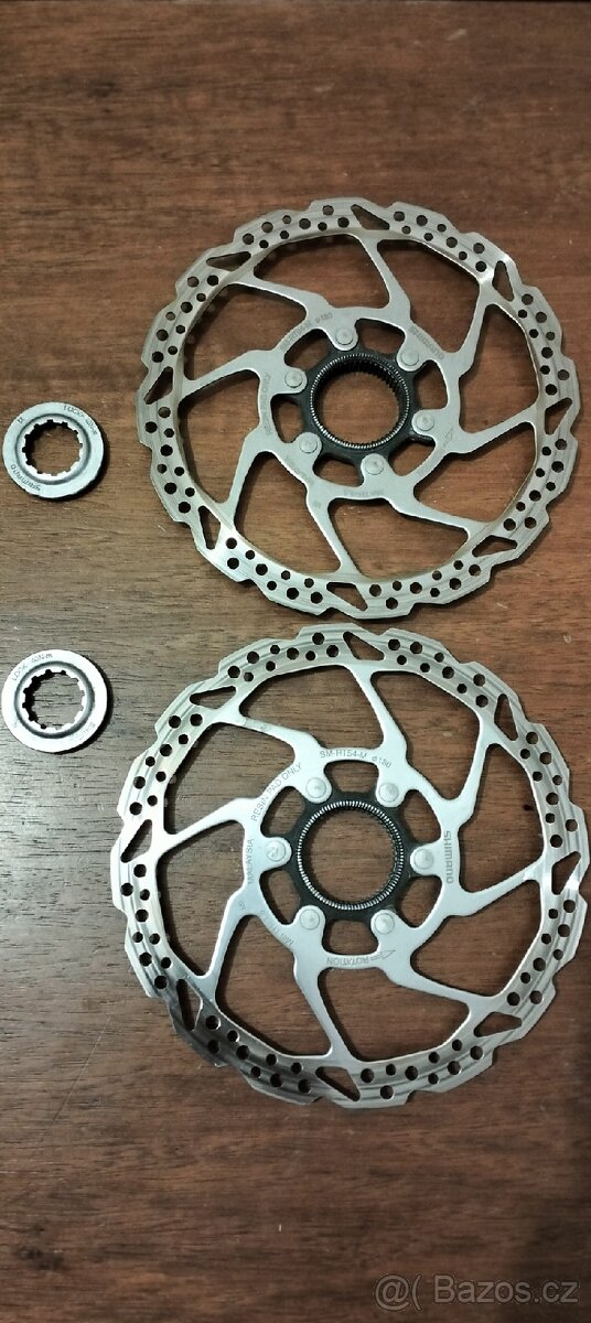 Prodám použité brzdové kotouče Shimano