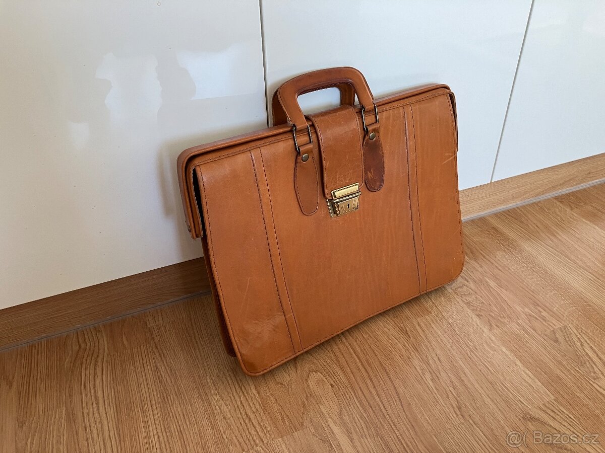 Kožená aktovka 80. léta