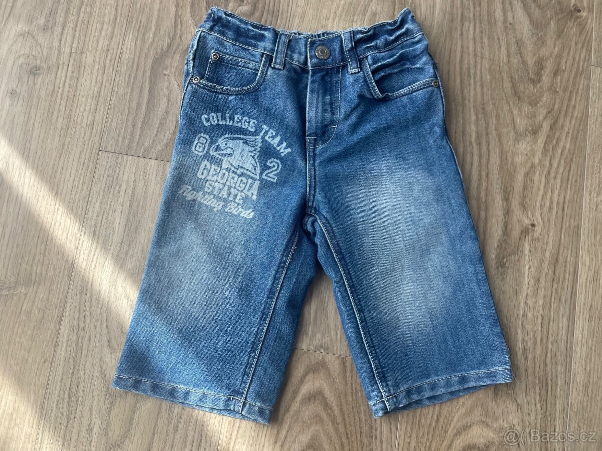 Džínové kraťasy vel. 122