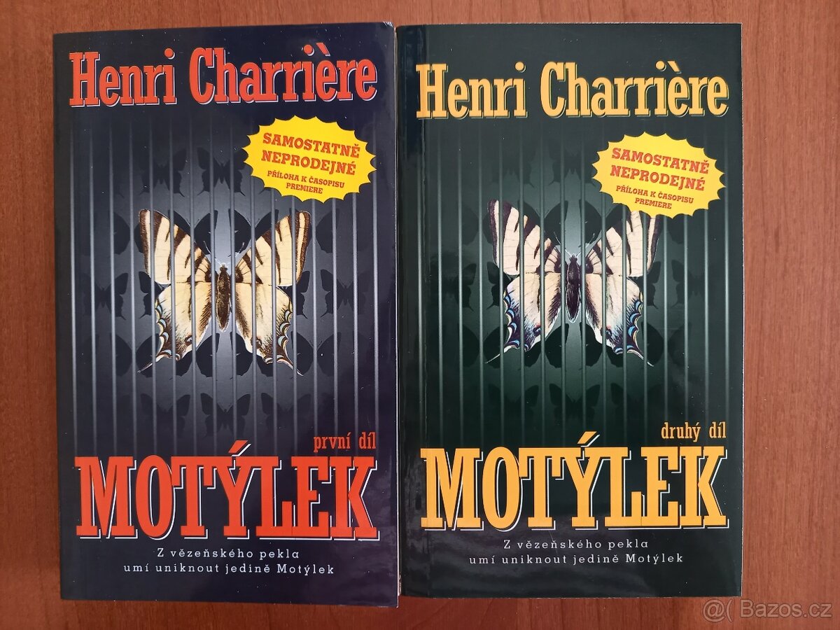 Henri Charrière: Motýlek 1. a 2. díl (2 svazky)