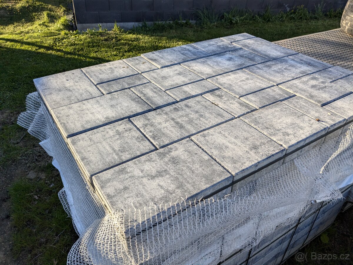 Dlažba zámková,CS BETON VIA TECH noarblanc výška 60 mm