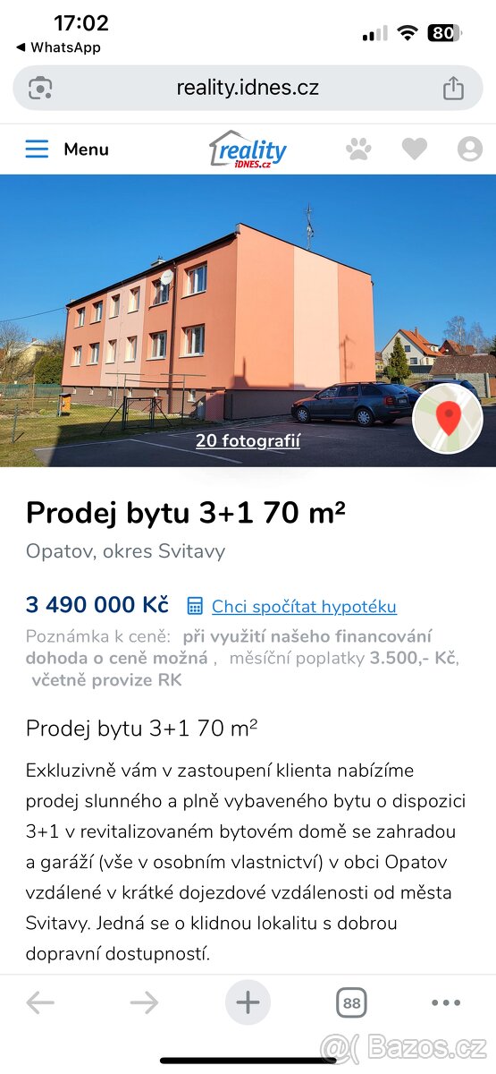 Byt 3+1 70m2