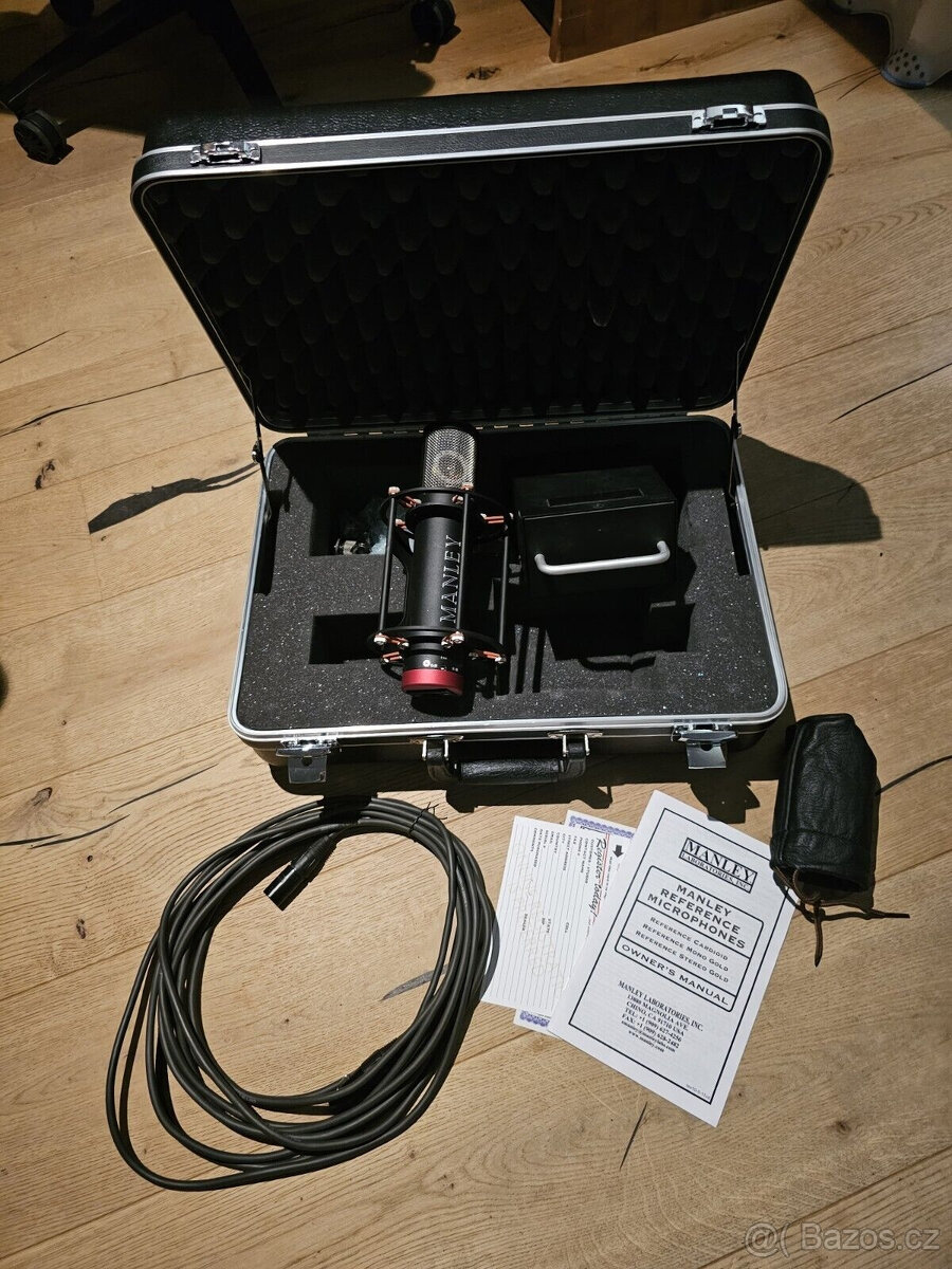 Manley Reference Cardioid Mic černý mikrofon (MIT STAV)