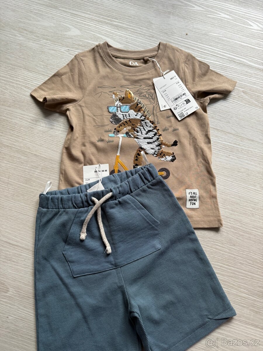 Set triko a kraťasy vel.92/98