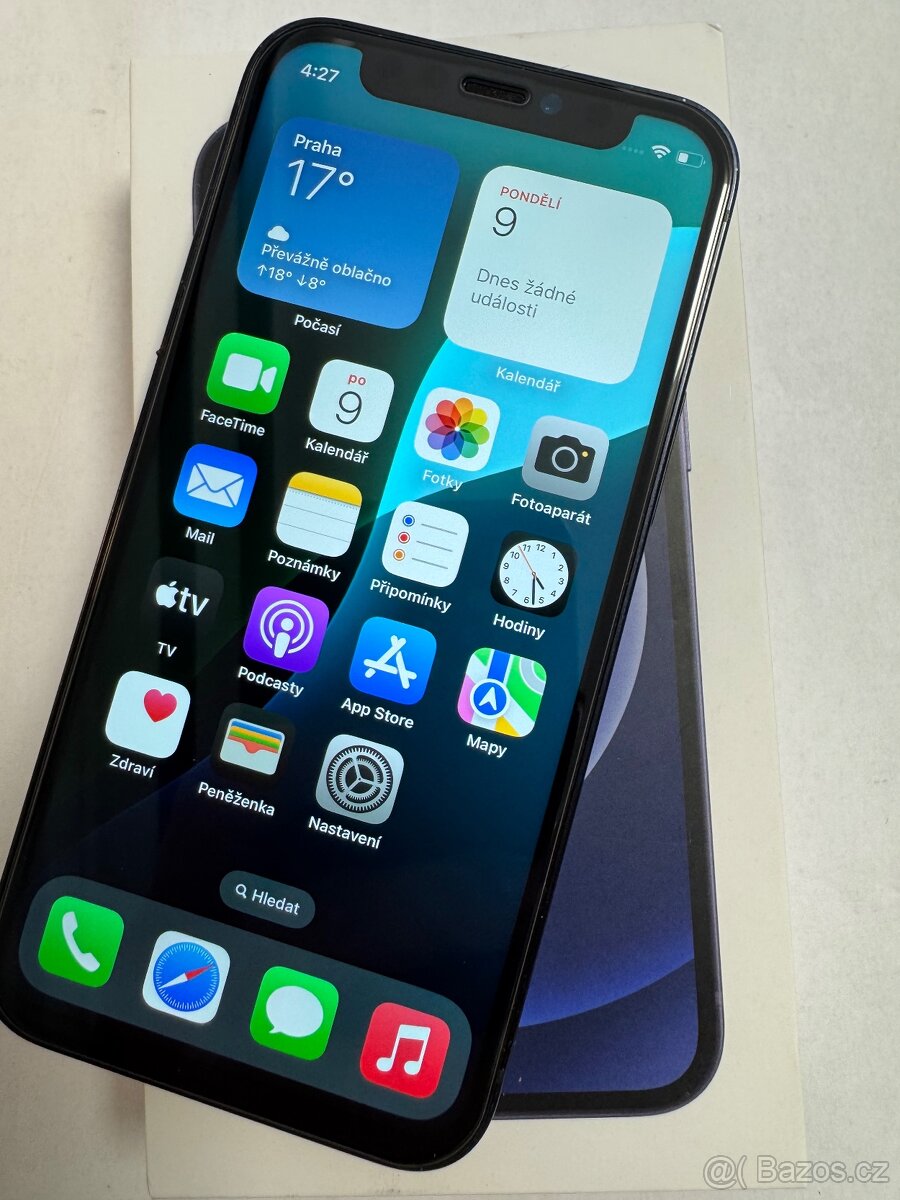 Apple iPhone 12 mini 64gb kondice baterie 100% s kabelem měn