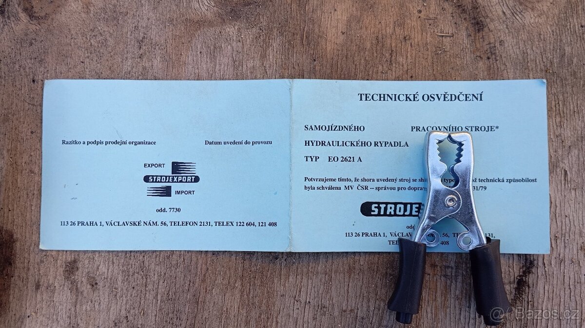 Prodám malý technický průkaz Bělorus EO2621