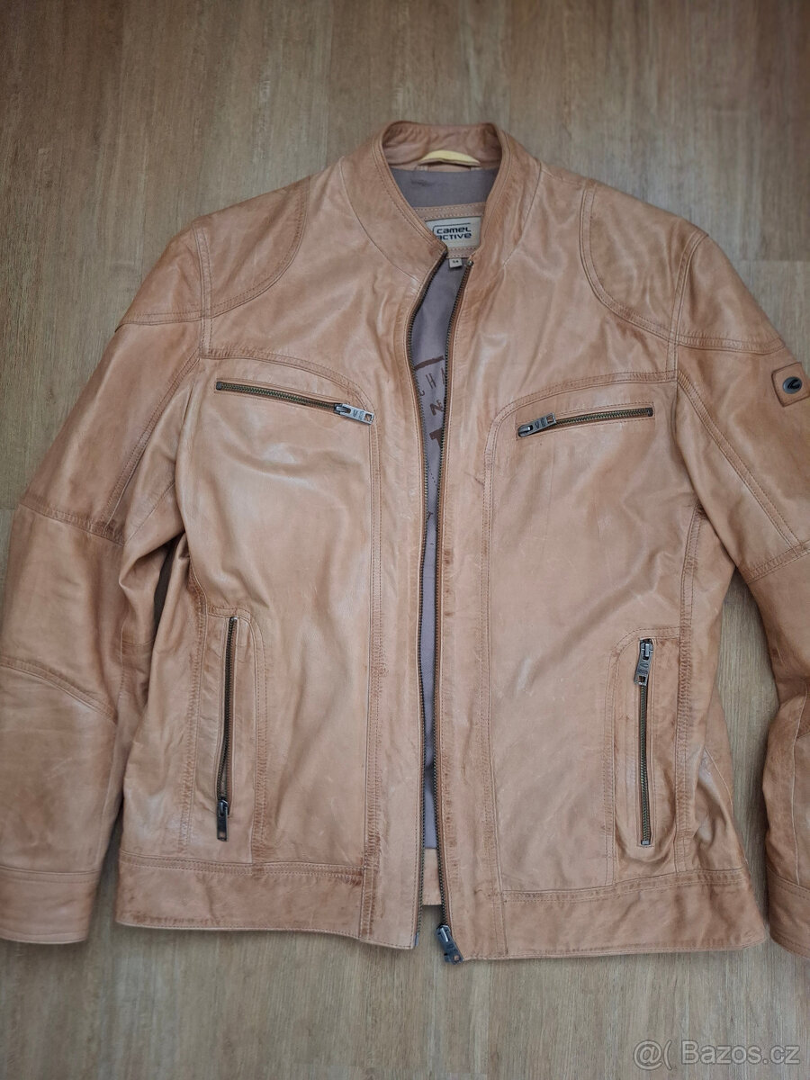 Pánská CAMEL Active kožená bunda vel. 54 XL jako nová